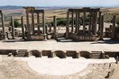 Tunisia. Dougga, amphitheatre.