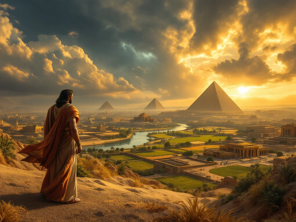 Egypt in the Bible: Joseph and the Famine bible map
