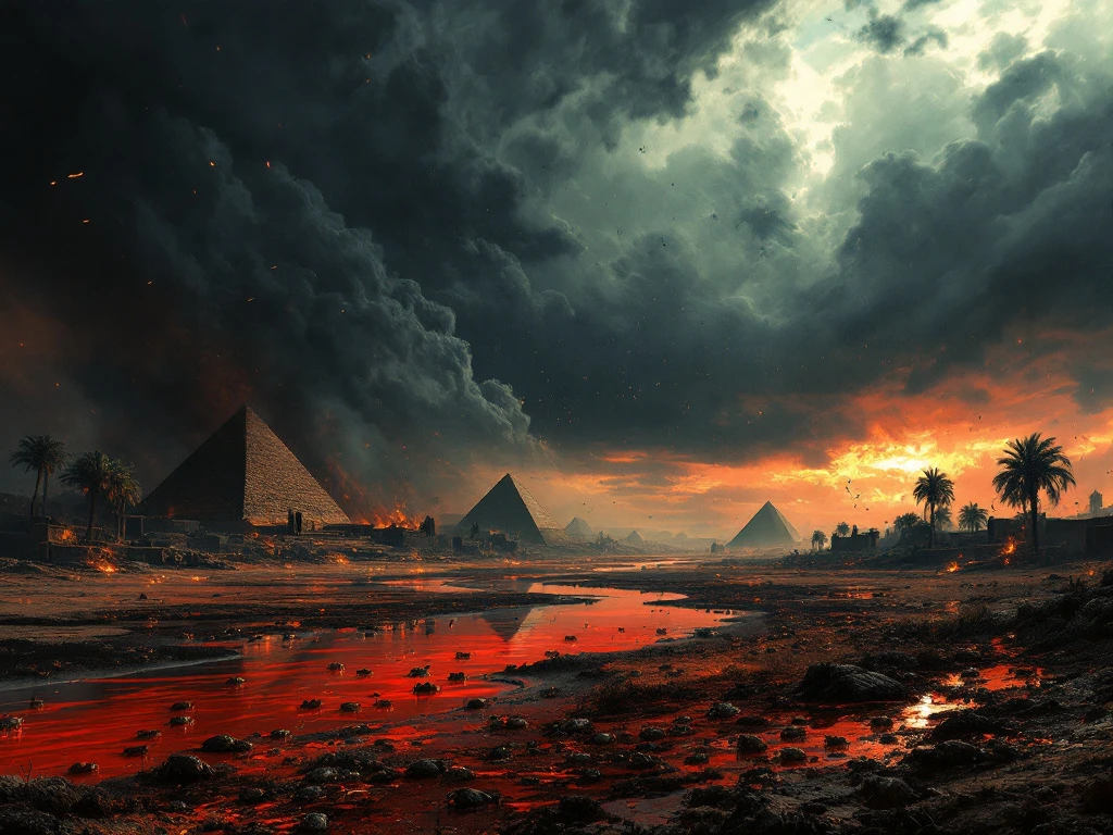 Ten Plagues of Egypt bible map