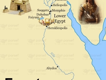 Biblical Map of Ancient Egypt image