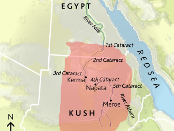 Biblical Map of Kush and Nubia image