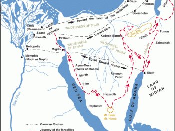 Map of the Exodus Route Explained image