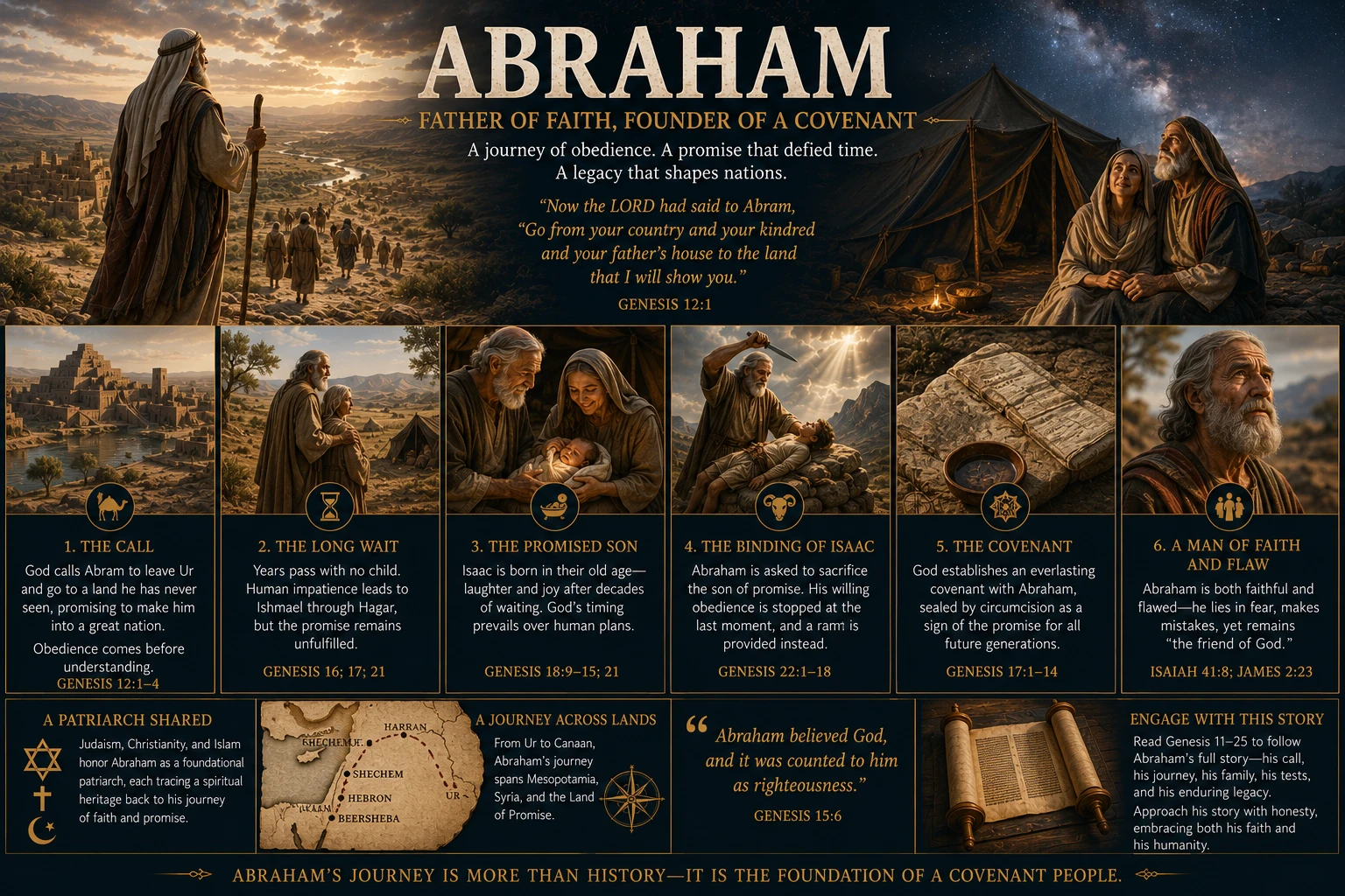 Abraham’s Saga: A Tale of Unwavering Faith and Obedience hero image