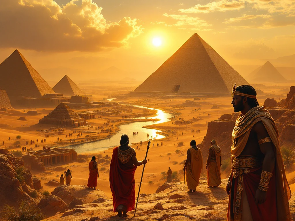 Nubia and Kush in the Old Testament bible map
