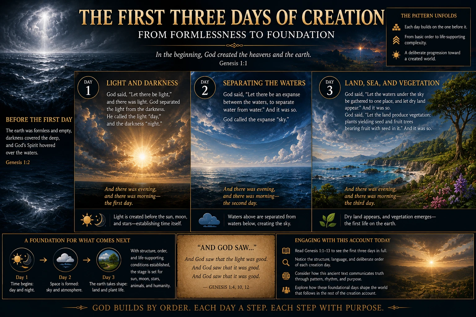 The Genesis of Creation: God’s Six-Day Work (Part 1) hero image